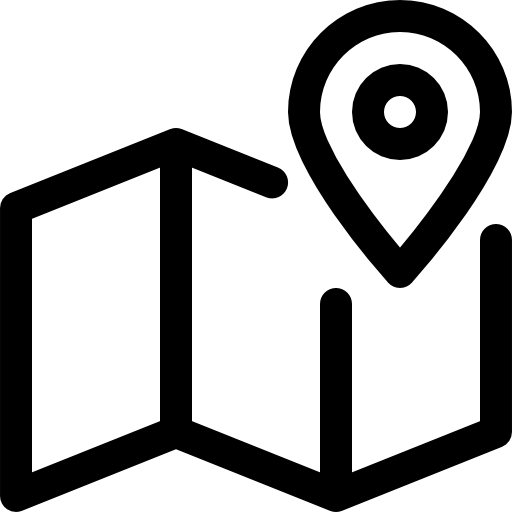 map and marker for travel icon